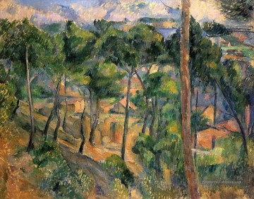 L Estaque vue à travers les pins paysage Paul Cézanne Peinture à l'huile